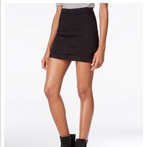free people black skirt